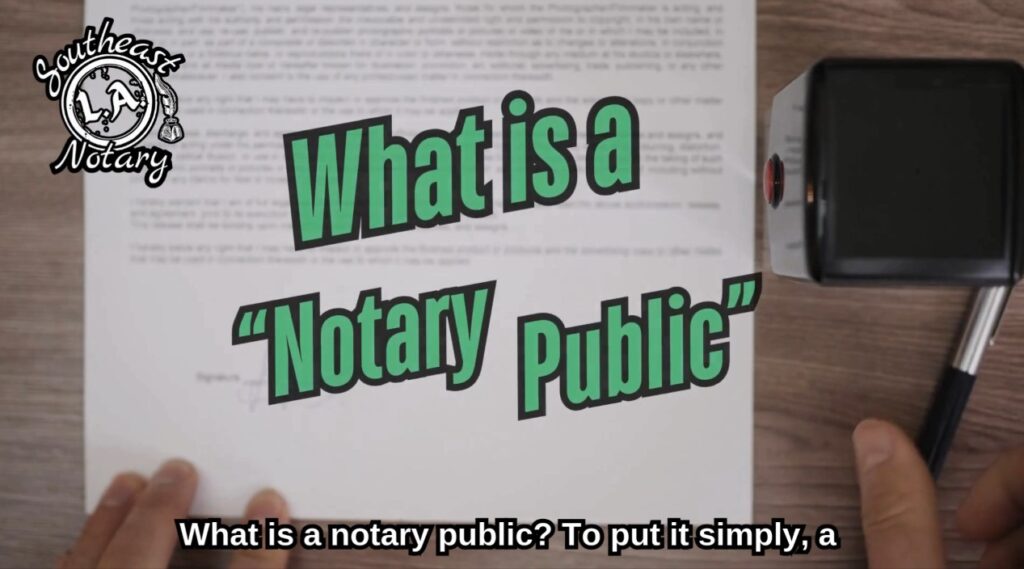 What is a notary public poster